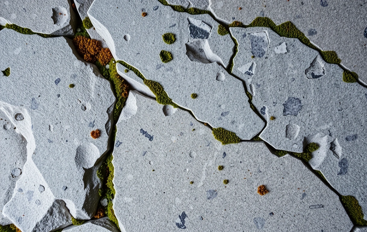 Textura de Granito e Musgo